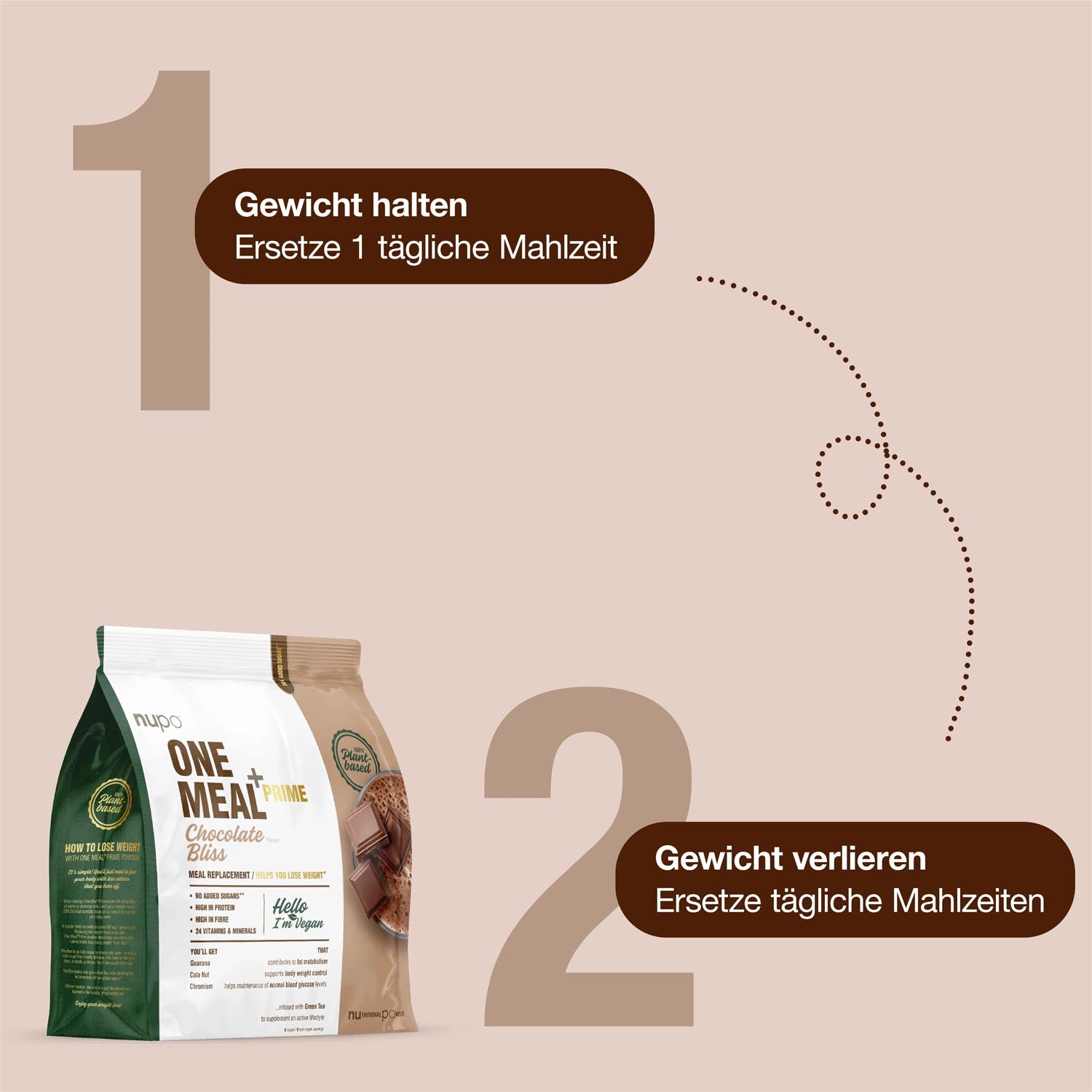 nupo-one-meal-vegan-chocolate-bliss-veganes-mahlzeitenersatzpulver image 4