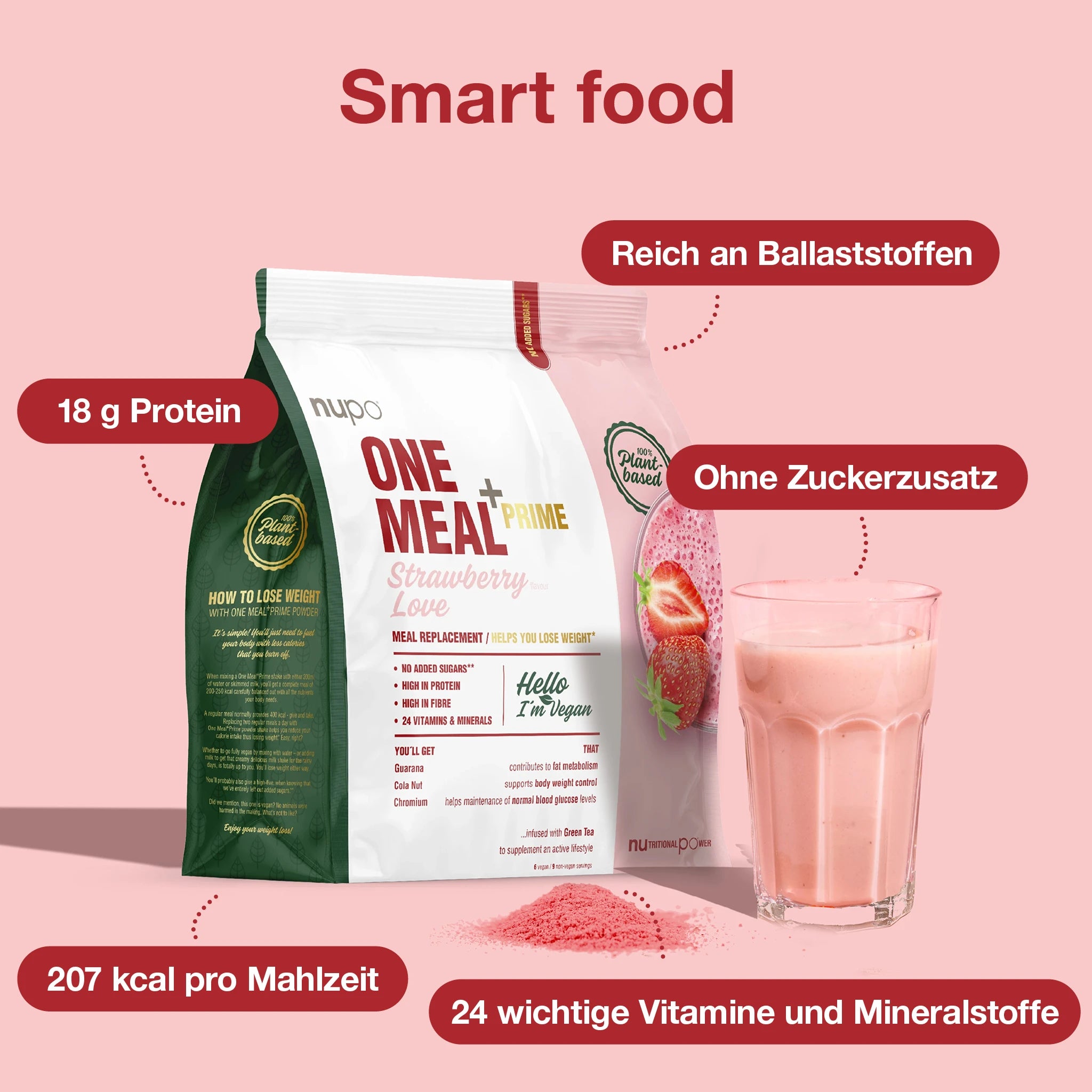 nupo-one-meal-vegan-strawberry-love-veganes-mahlzeitenersatzpulver image 2