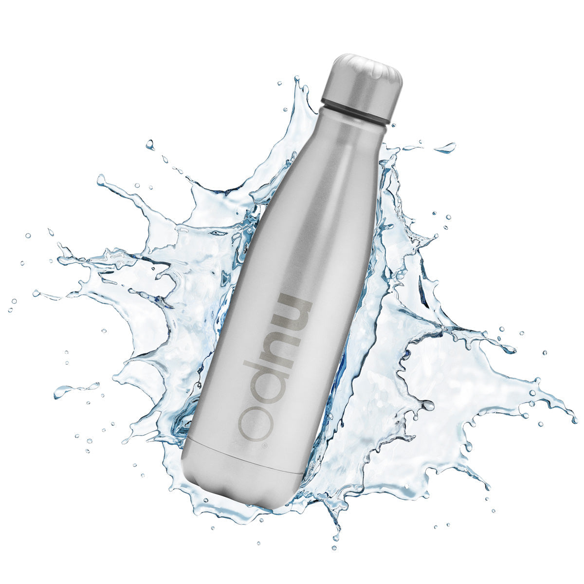 nupo-wasserflasche-edelstahl-500-ml-silber-isolierflasche image 2