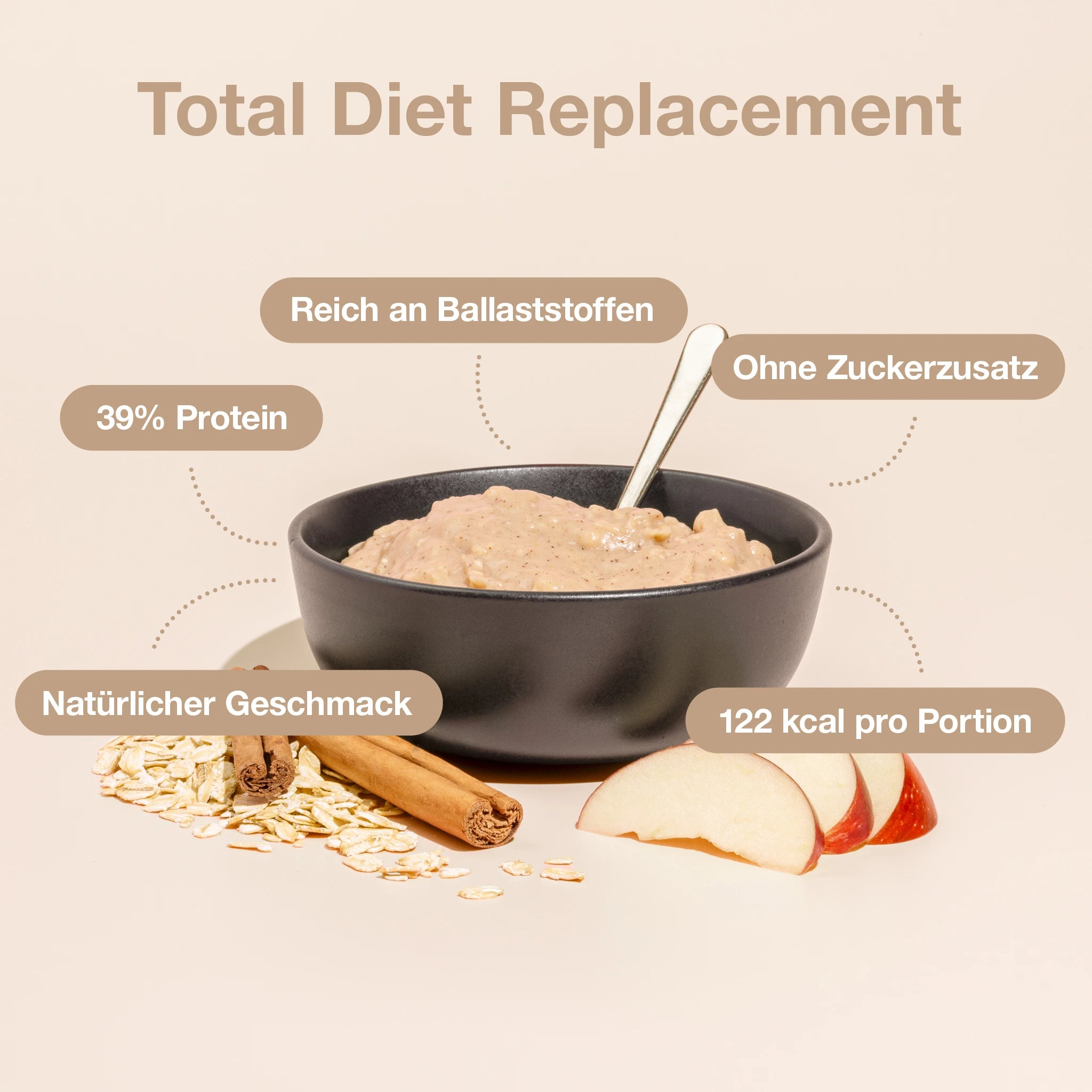 nupo-diet-porridge-apple-cinnamon-apfel-zimt-hafermahlzeit image 2