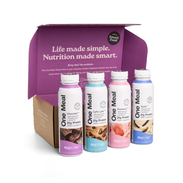 nupo-one-meal-probierpaket-trinkfertige-shakes-4x-sorten-rtd image 1
