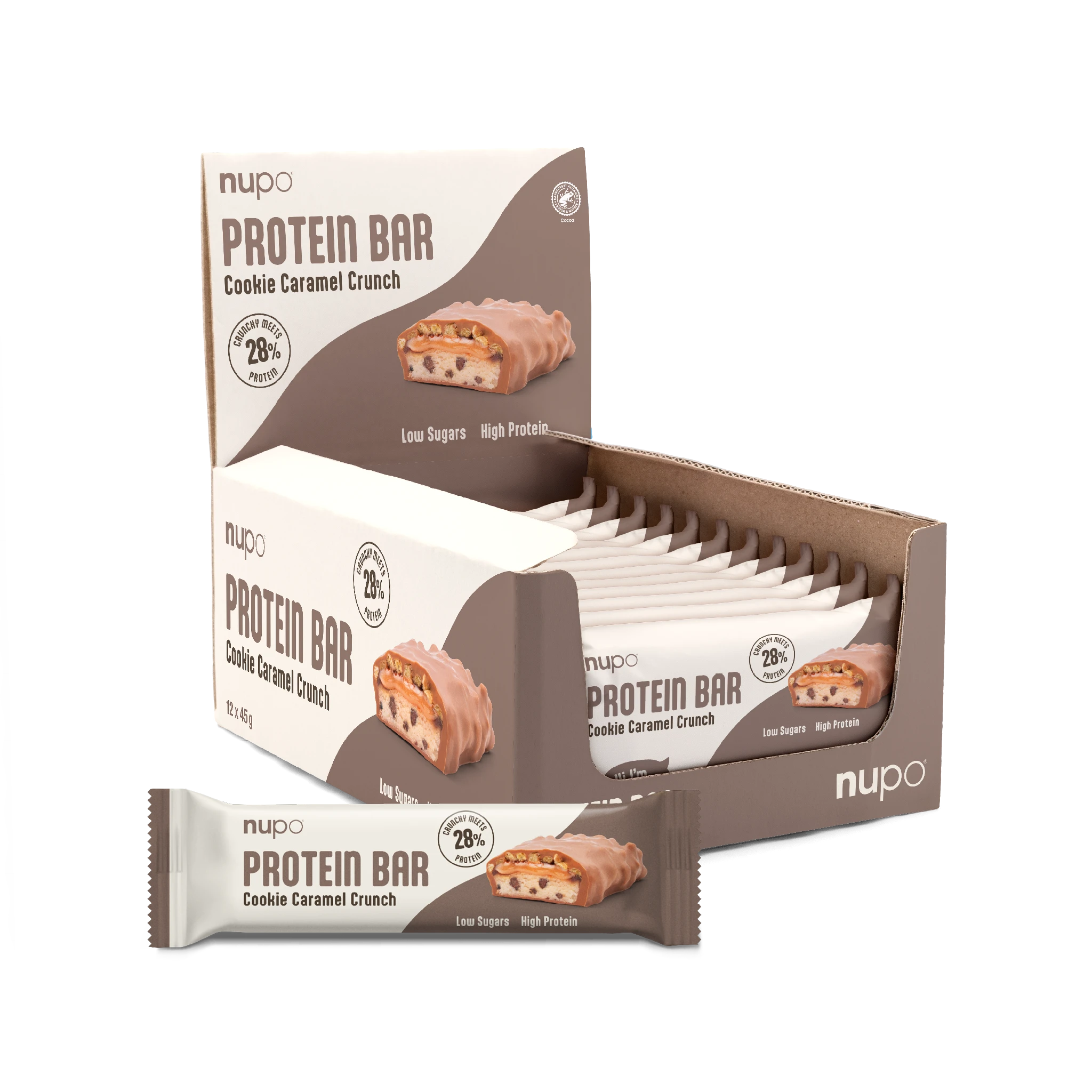nupo-snack-proteinriegel-cookie-caramel-crunch-12-st-ck-zuckerarm image 1