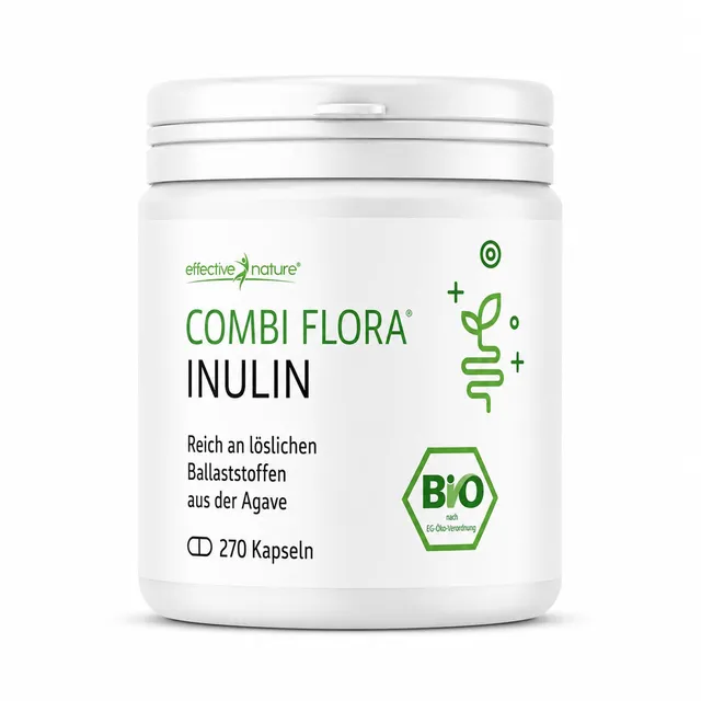effective-nature-combi-flora-inulin-kapseln-bio-inulin-5000-mg-270-vegane-kapsel image 1