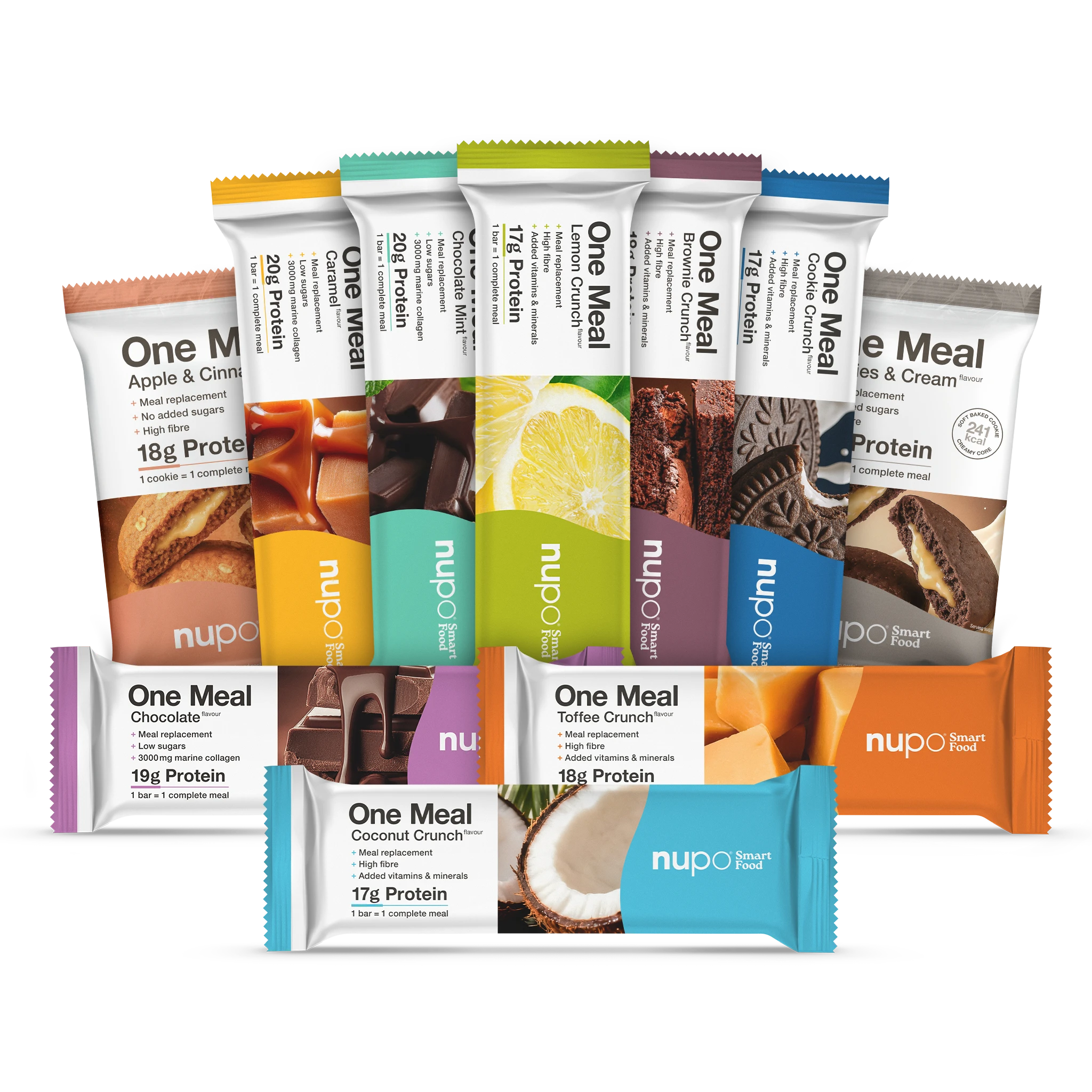 nupo-one-meal-probierpaket-10-riegel-mix image 1