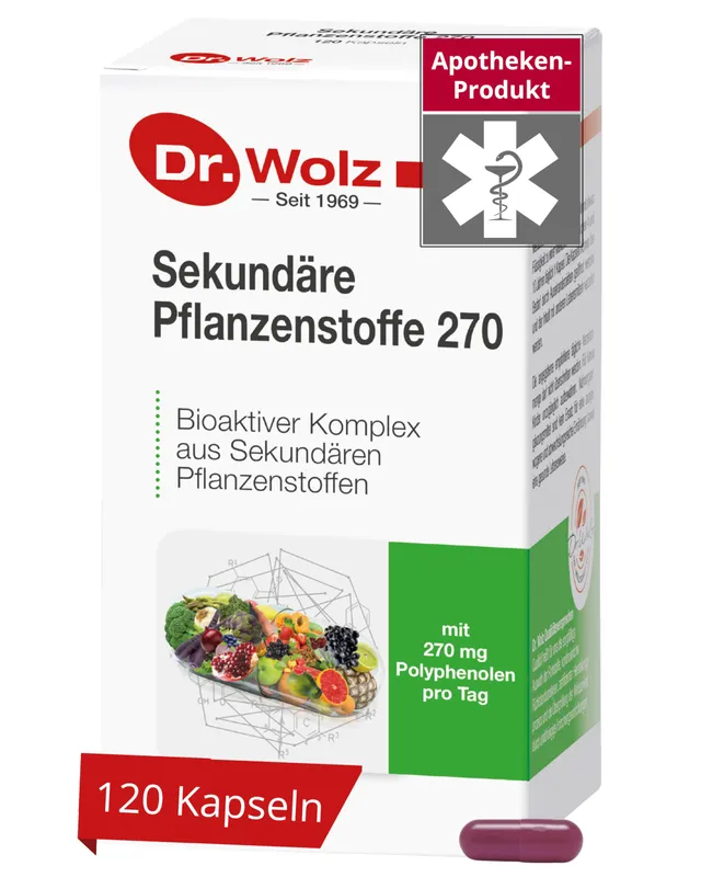 dr-wolz-sekund-re-pflanzenstoffe-270-polyphenol-kapseln-120-kapseln image 1