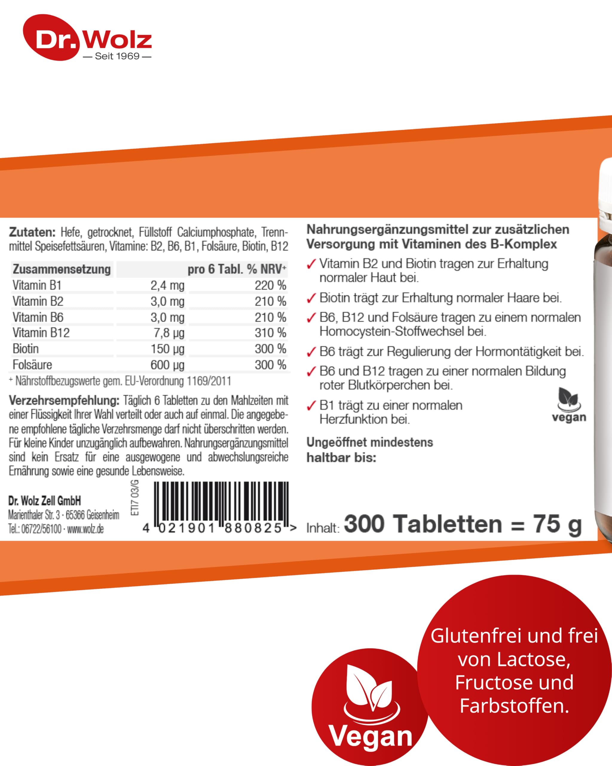 dr-wolz-b-komplex-biotin-fols-ure-hefetabletten-300-tabletten image 6