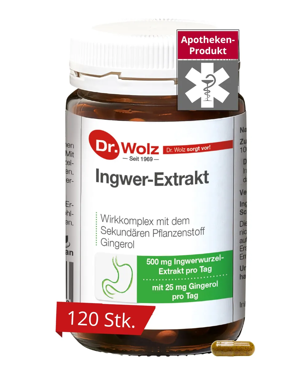 dr-wolz-ingwer-extrakt-500-mg-ingwerwurzel-mit-gingerol-120-kapseln image 1