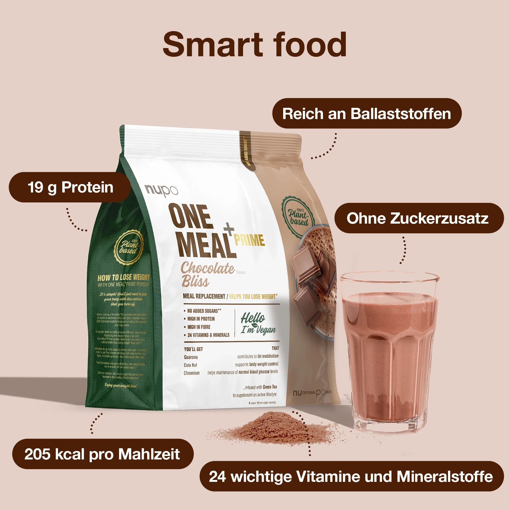 nupo-one-meal-vegan-chocolate-bliss-veganes-mahlzeitenersatzpulver image 2