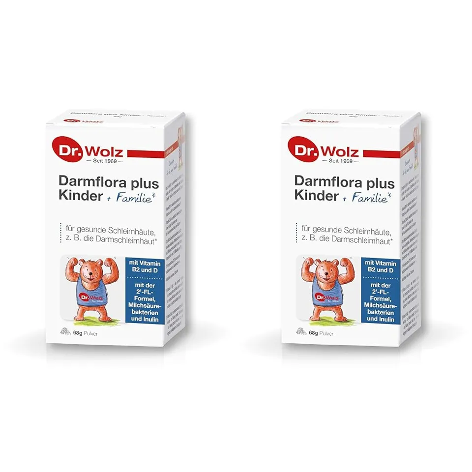 dr-wolz-darmflora-plus-kinder-familie-pulver-mit-hmo-2-fucosyllactose-68-g-doppe image 1