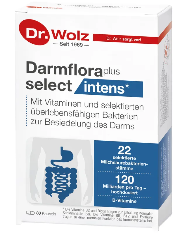 Dr. Wolz Darmflora plus select intens Kapseln 80 St. - Darm & Immun