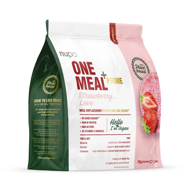 nupo-one-meal-vegan-strawberry-love-veganes-mahlzeitenersatzpulver image 1