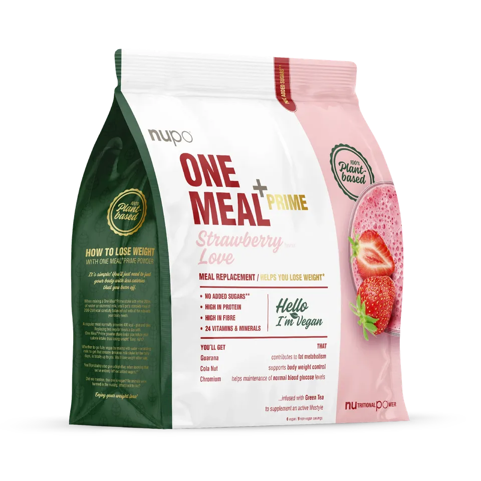 nupo-one-meal-vegan-strawberry-love-veganes-mahlzeitenersatzpulver image 1