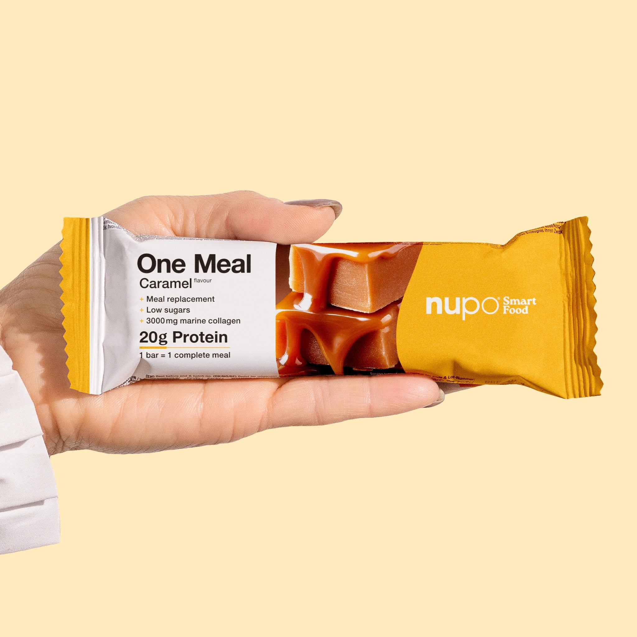 nupo-one-meal-riegel-caramel-15-st-ck-mit-kollagen image 3