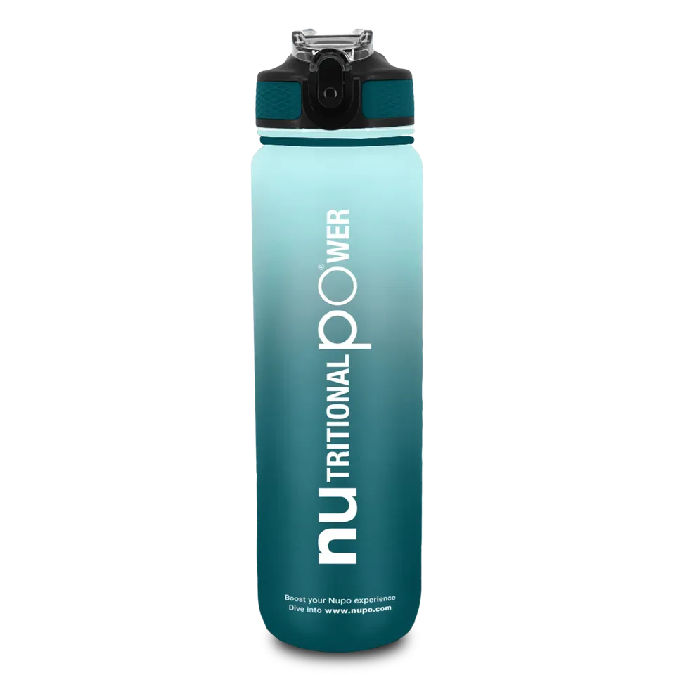 nupo-smarte-wasserflasche-1000-ml-bpa-frei-mit-trinkhalm image 1