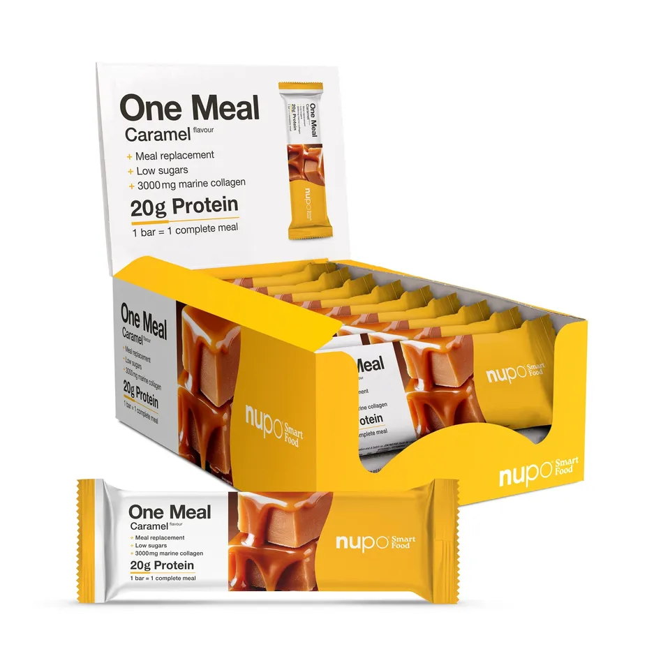 nupo-one-meal-riegel-caramel-15-st-ck-mit-kollagen image 1