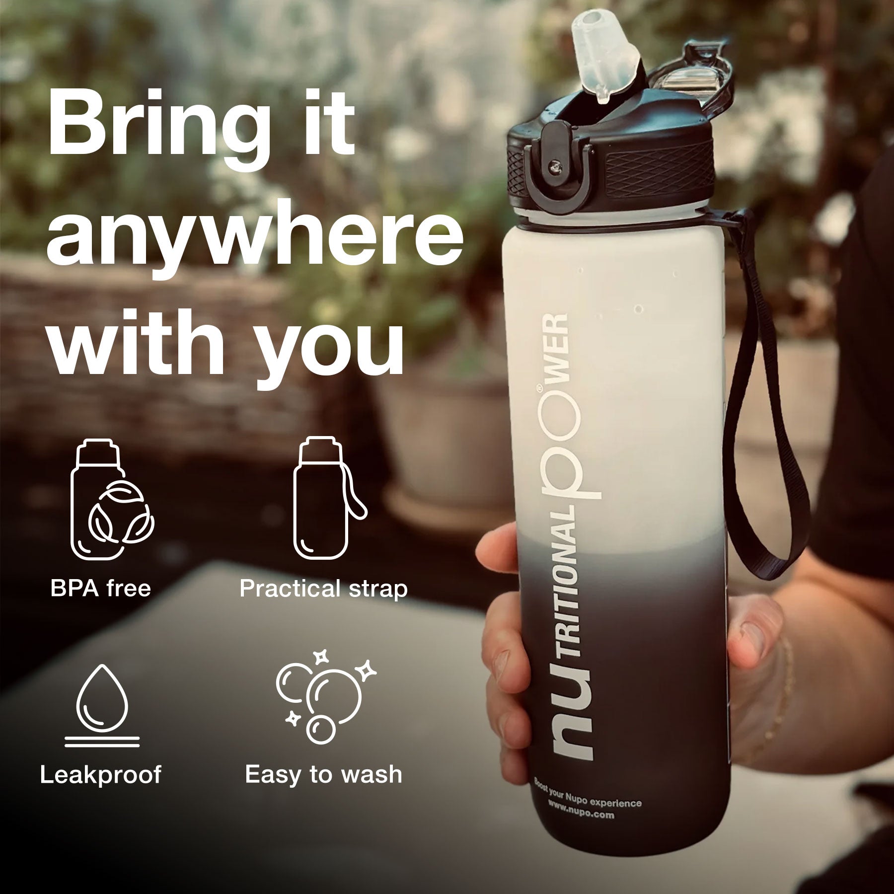 nupo-smarte-wasserflasche-1000-ml-bpa-frei-mit-trinkhalm image 4