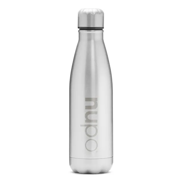 nupo-wasserflasche-edelstahl-500-ml-silber-isolierflasche image 1