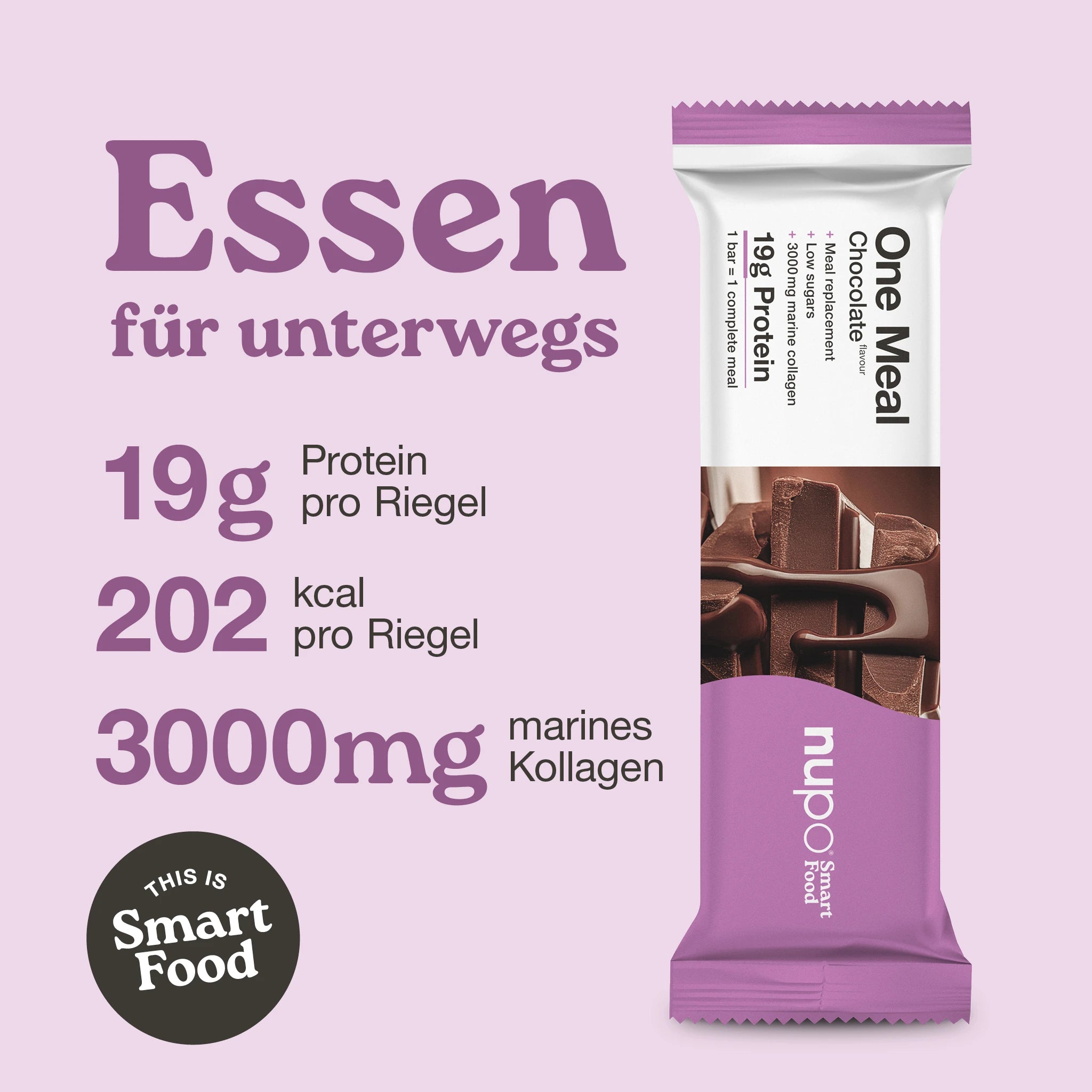 nupo-one-meal-riegel-chocolate-15-st-ck-mahlzeitenersatz-mit-kollagen image 2