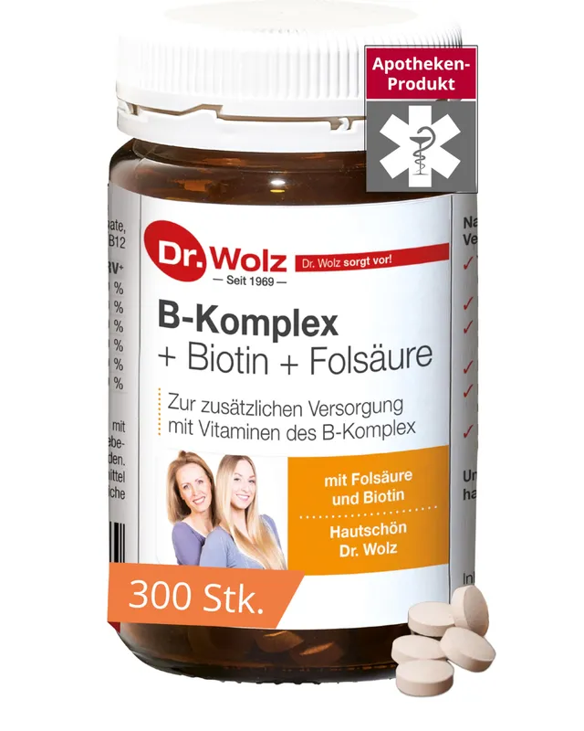 dr-wolz-b-komplex-biotin-fols-ure-hefetabletten-300-tabletten image 1