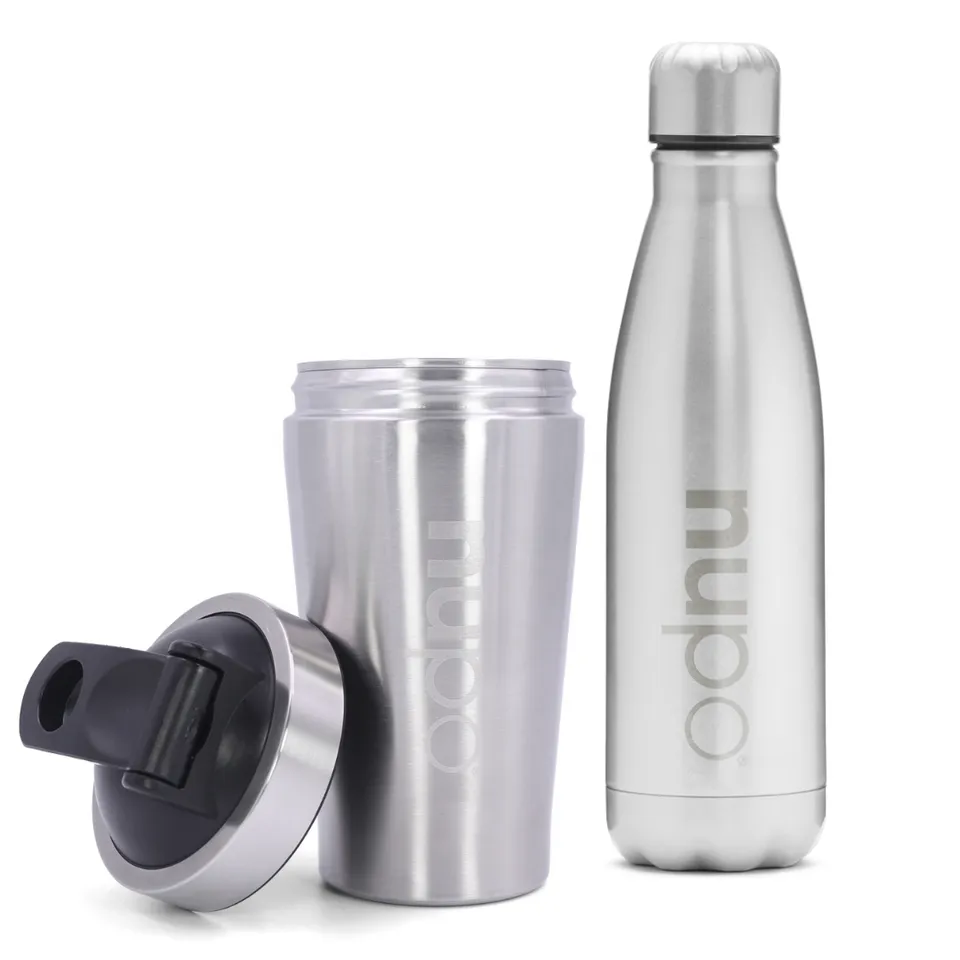 nupo-wasserflasche-500-ml-metal-shaker-set-edelstahl-geschenkset image 1