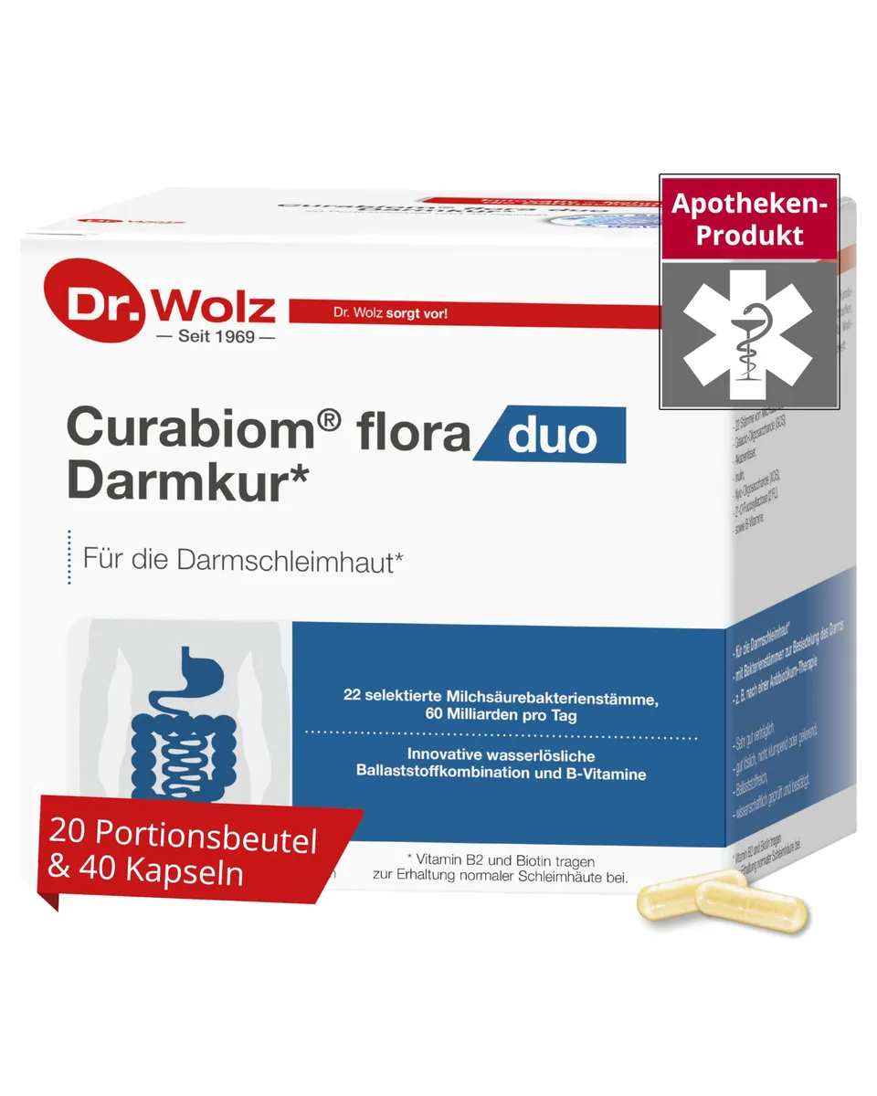 dr-wolz-curabiom-flora-duo-darmkur-20-beutel-40-kapseln image 1