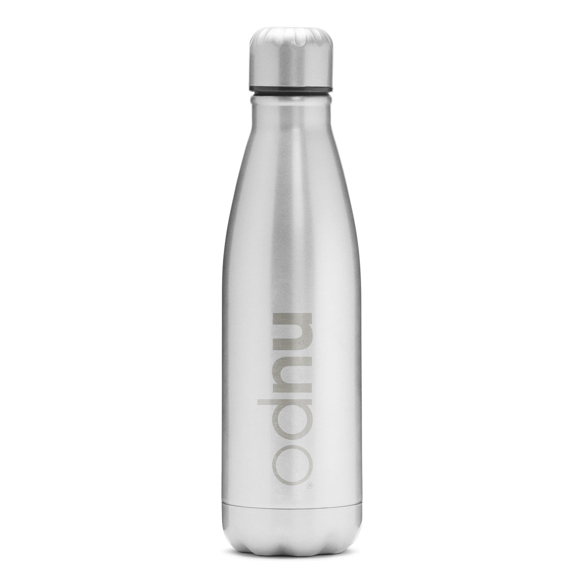 nupo-wasserflasche-edelstahl-500-ml-silber-isolierflasche image 1