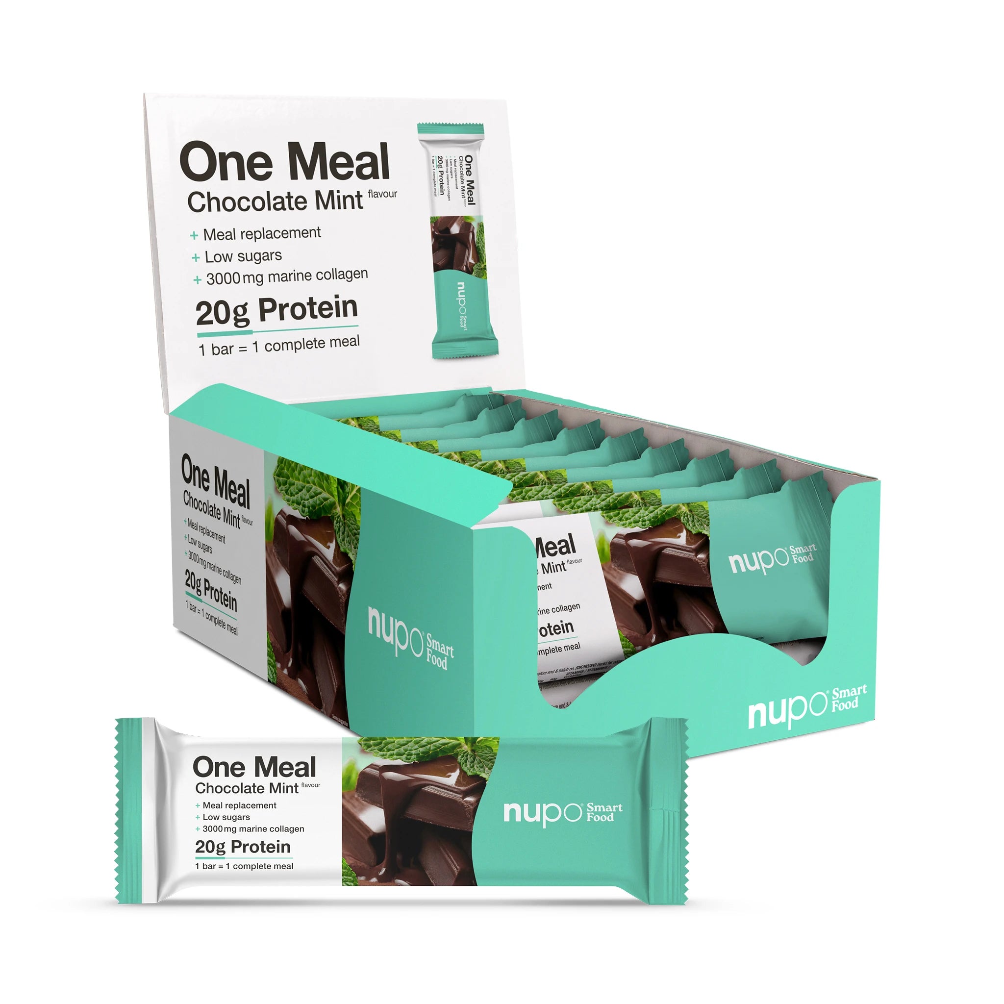 nupo-one-meal-riegel-chocolate-mint-15-st-ck-mahlzeitenersatz image 1