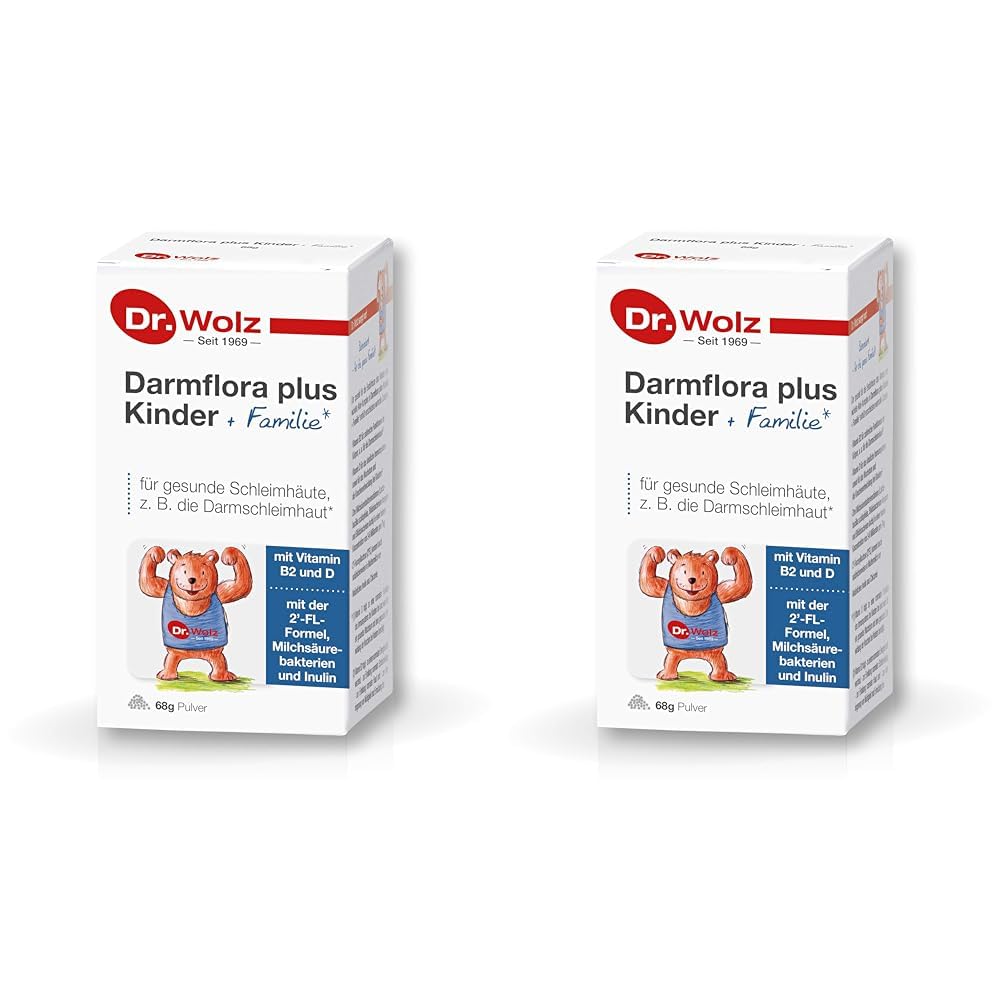 dr-wolz-darmflora-plus-kinder-familie-pulver-mit-hmo-2-fucosyllactose-68-g-doppe image 1